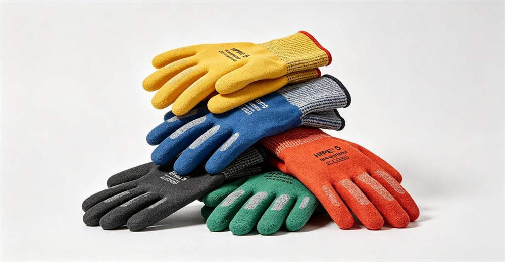 Cut proof gloves stack PU coated bulk wholesale safety gloves wholesale bulk supplier China