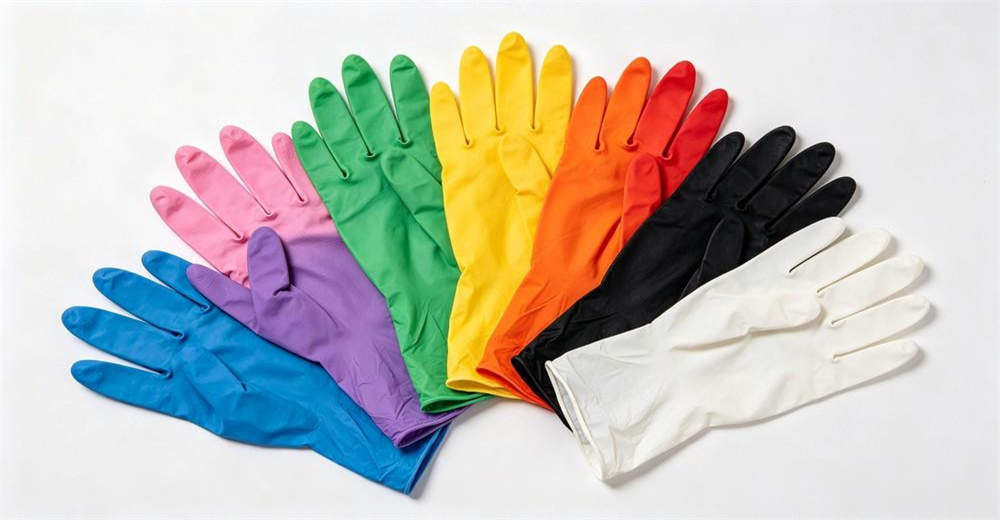 Disposable gloves rainbow colors nitrile exam medical safety gloves wholesale bulk supplier China