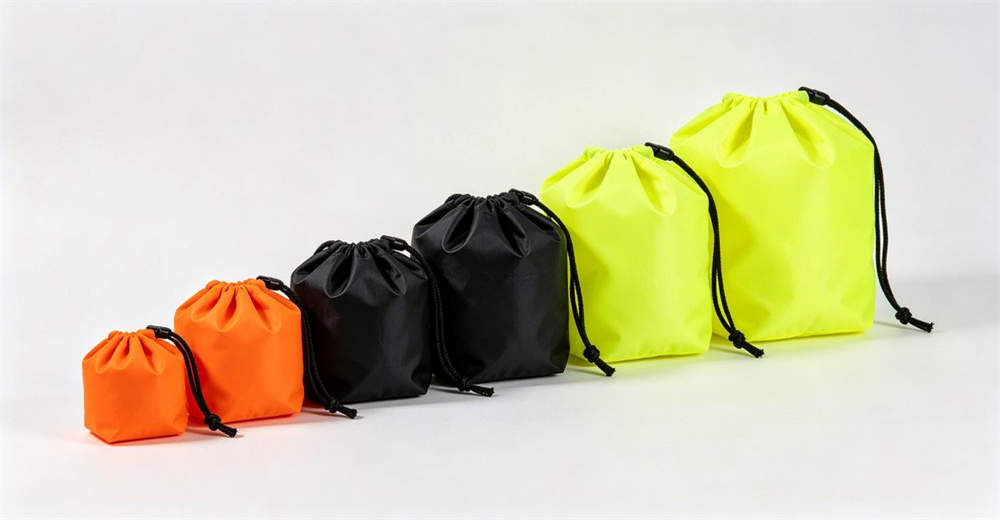 Organized display of complete water rescue rope system showing floating ropes, throw bags and oxtail tether belts arranged on white table surface for reliable water rescue operations and emergency response