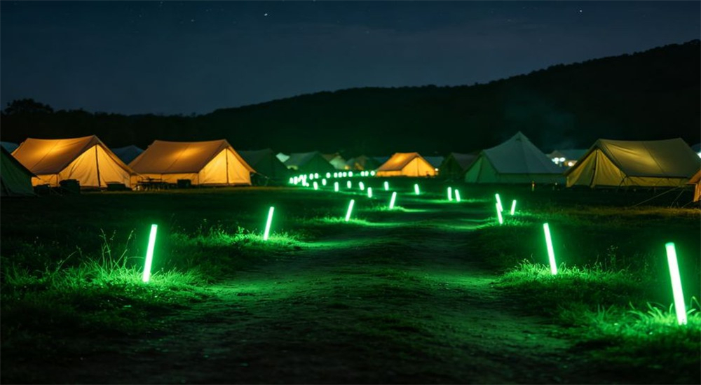 Remote camp dining and recreation area with mess tent tables benches for workers Remote camp dining and recreation area with mess tent tables benches for workers