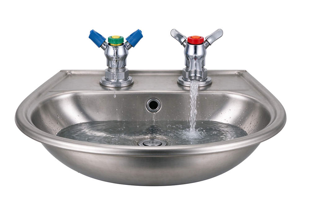 Stainless steel combination emergency eyewash and shower station, industrial safety equipment for chemical splash and food processing emergency response supplies