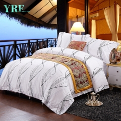 imprimir funda de edredón de lino blanco francés