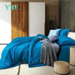 ropa de cama azul marino del hotel 1000t