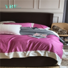 ropa de cama púrpura de lujo suave del remiendo
