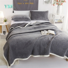 manta de lana de franela gris king size