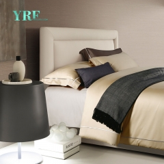 ropa de cama gris liso de lujo personalizado