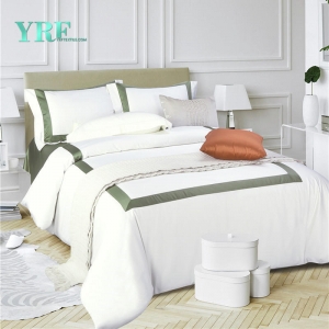 Hotel Bedding Soft White With Green