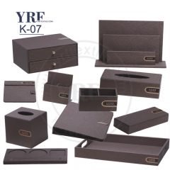 Amenities de cuero de lujo