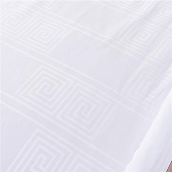 Venta caliente de algodón Queen Jacquard Deluxe Hotel sistemas de sábanas de calidad