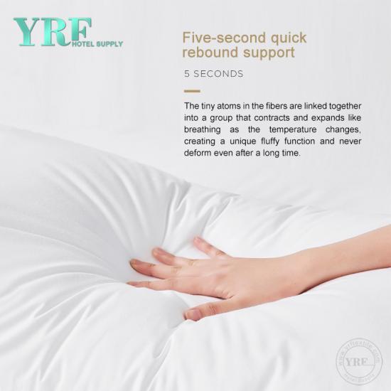 Hotel de 5 estrellas personalizado al por mayor suave 100% algodón hotel poliéster almohada