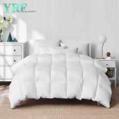 Edredón de plumas Funda 100% algodón egipcio Blanco