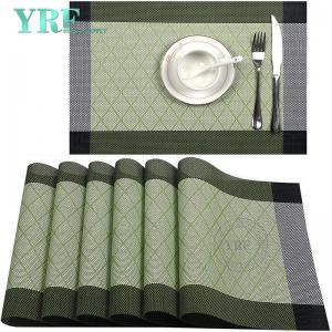 Oblong Banquet green Table Mats