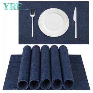 Square Kitchen Navy Blue Table Mats