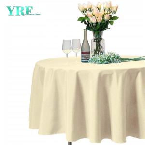 Round Table Cover Beige  Parties 70 Inch