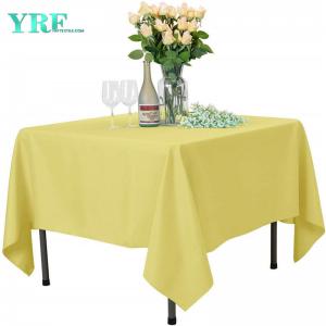 Square Table Cover Pure Yellow  Hotel 70x70 inch