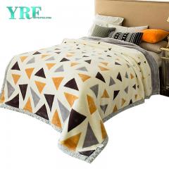 Manta Raschel lisa de poliéster de doble cara