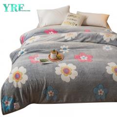 Mantas de cama con estampado floral súper suave
