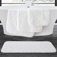 Nuevo diseño 100% algodón jacquard piso hotel alfombra de baño blanca toalla de algodón suave toalla de pie personalizada