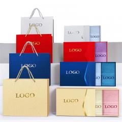 Toalla facial de algodón con diseño de set de regalo para baño