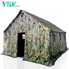 Tienda de campaña de lona de algodón impermeable de 10 pies con refugio frontal doble