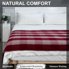 Donación militar: 40 % de suministros para mantas de lana