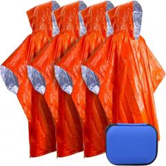 Impermeable de 130 x 125 cm para socorro civil en caso de desastre