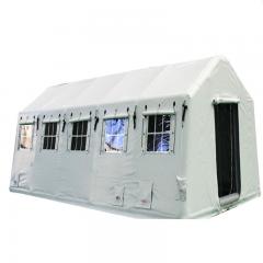 Tienda inflable para estación médica temporal blanca
