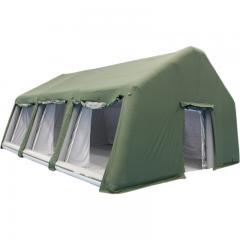 Gran carpa de ayuda verde de 10x12x4 m