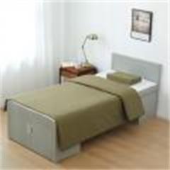 Almohada de microfibra color oliva militar
