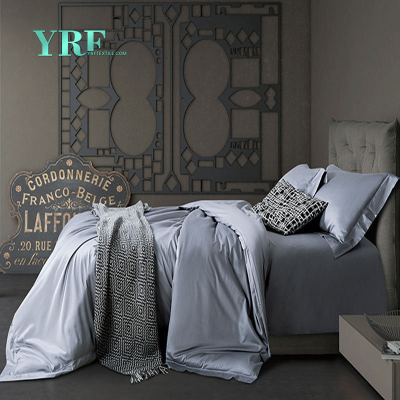 villa de raso personalizado ropa de cama gris oscuro 100% algodón sq-23